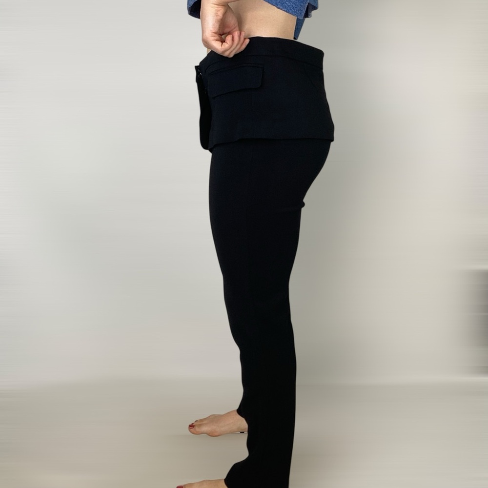 A.L.C. Black Tailored Peplum Waist Pants - Picture 4 of 6